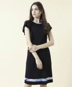 近年　レオナール　ワンピース 暖か ウール 　サイズ38～36　S～M LEONARD - 極美品 レオナール LEONARD FASHION ドレス