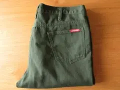 ★ディッキーズ'90s圧着タグ5Pワークパンツw36相当/usa製グリーン