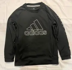 adidas ジュニア トレーナー 170cm ブラック 裏起毛 ポケット付き