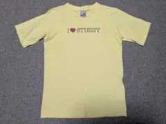【紺タグ】OLD STUSSY I ❤️ STUSSY ラメロゴ Tシャツ S