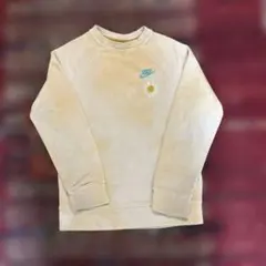 NIKE トレーナー デイジー刺繍 ベージュ130センチ
