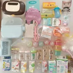哺乳瓶ピジョン　セット　おしりふきウォーマー　除菌じょーず　ミルトン　抱っこ紐