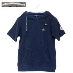 ロサーセン　フード付きＴシャツ　パイル地　紺　ネイビー　パーカのサムネイル