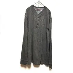 TOMMY HILFIGERヘンリーネックロングTシャツXLサイズのサムネイル