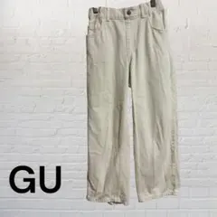 GU ホワイトデニム 140センチ ウエストゴムのサムネイル