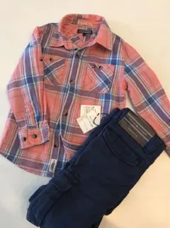 【TOMMY HILFIGER】　シャツ、ズボンセット　92㎝