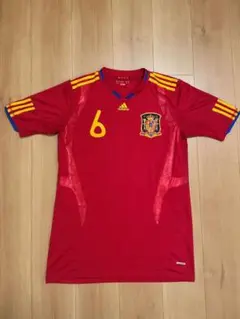 け*ん様 美品 adidas スペイン代表 イニエスタ 6番 ユニフォーム O
