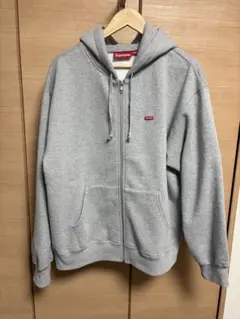 supreme Small Box Zip Up Hooded グレー　L