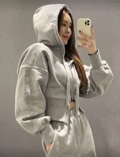 SHEINスウェットパーカートップス