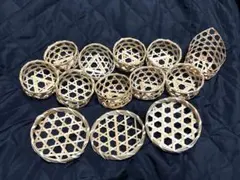 竹籠 編みかご かご 小物置き