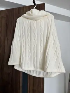 ポンチョ ニット