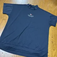 TOMMY HILFIGER モックネック 半袖Tシャツ ネイビーゴルフウェアのサムネイル