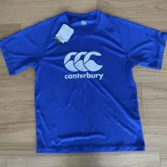canterbury Tシャツ　ブルー　ロゴプリント M