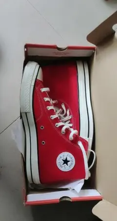 Converse All Star レッド ハイカットスニーカー