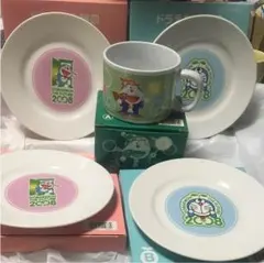 ドラえもんフェア絵皿＆ドラえもんフェアマグカップ計5点セット☆
