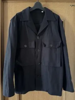 uniqlo U ユニクロ ブラック シャツジャケット Mサイズ 美品