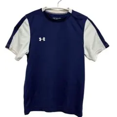 アンダーアーマー Ｔシャツ バイカラー ＹＭＤ クルーネック 半袖 紺 白