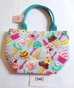 新品⭐︎LOVERARY BY FEILER パーラー バッグ クリームソーダ柄 - メルカリ