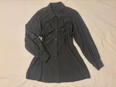 Heather ドロストリボンチュニックシャツ ブラウンのサムネイル