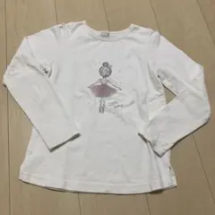 petit main バレリーナ長袖カットソー 130