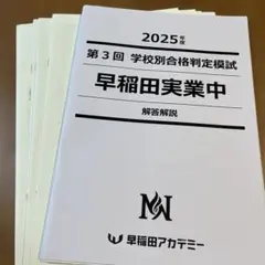 早稲田アカデミー　オープン模試/合格判定　早稲田実業中　計7回　2025年受験 S偏差値30台だった子がS偏差値60台の中学を受験するまで 【早稲アカ