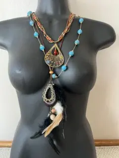 ボヘミアンスタイル ネックレス　まとめ売り