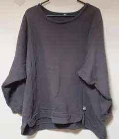 ☆裏起毛トレーナー/スウェット♪グレー☆オーバーサイズ☆