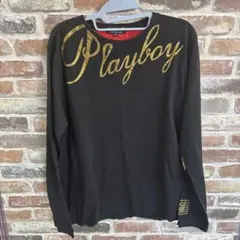 Playboy 長袖カットソー XL 黒　ロンTのサムネイル