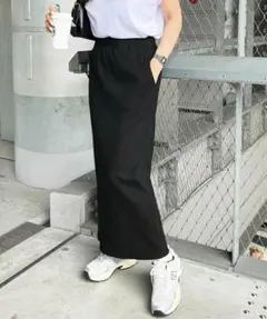 GeeRA ロング スカート Mサイズ リブタイトスカート