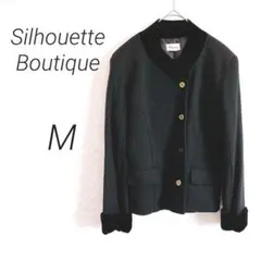 【1053】Silhouette Boutique テーラードジャケット 黒　M