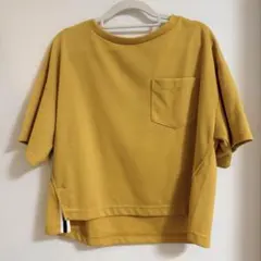 マスタードイエロー ポケットTシャツ 半袖のサムネイル