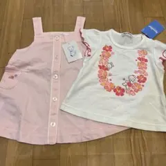 familiarファミリア　ワンピースとTシャツセット 80サイズ