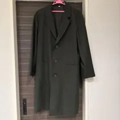 UNIQLO U ウールブレンド チェスターコート S カーキ ブラウン