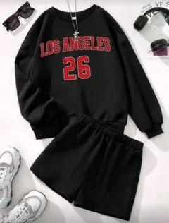 セットアップ！トレーナーショートパンツセット