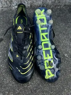 adidas コパ サッカーシューズ 黒、黄緑 プロ森本貴幸 サイン入りスパイク adidas コパ サッカーシューズ 黒、黄緑 プロ森本貴幸 サイン