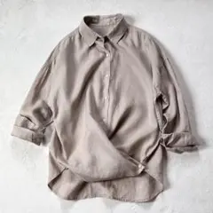 SHENERY 2WAYリネンシャツ シーナリー ベージュ 麻 カシュクールのサムネイル