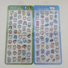 【韓国限定】正規品 ドラえもん 3D クリスタルステッカー 2種セット