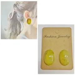 no.17 ピスタチオグリーン ピアス