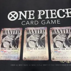 ワンピースカード マーシャル・D・ティーチ SP 手配書 3枚セット 