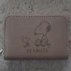 スヌーピー ベージュ カードケース