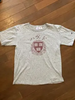 チャンピオン HU ハーバード 染み込みプリント Tシャツ USA製　L