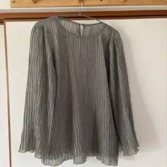 AUNT MARIE'S プリーツブラウス 長袖 フリーサイズのサムネイル