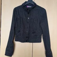TRF COLLECTION 黒ドットショートジャケット Mのサムネイル