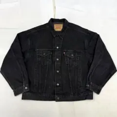 90s LEVIS 70507 4159 ブラック 後染めブラック Gジャン