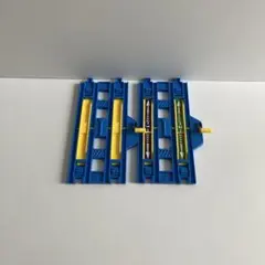 プラレール　複線　ダブル　ストップレール　2個セット　状態良し