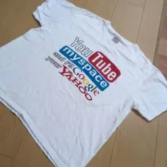 【レアT】YouTube myspace Google YAHOO Tシャツ