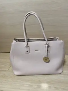 FURLA 薄いピンク ビジネスバッグ