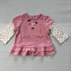 ミキハウス ピンク Tシャツ