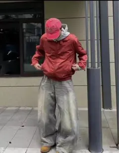 ワイド バギーデニム QS86 Menes elev g.e.e.k 地底人風