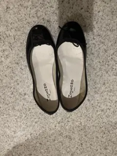 【最終値下げ】Repetto 黒 エナメル バレエシューズ ヒール